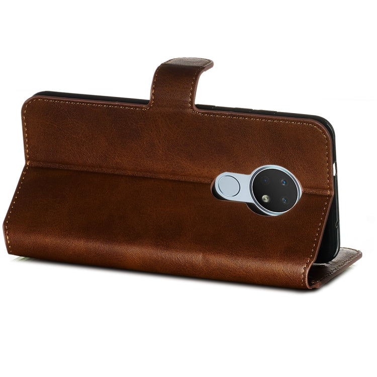 For Nokia 6.2 / Nokia 7.2 Classic Calf Texture Horizontal Flip PU Leather Case, with Holder & Card Slots & Wallet