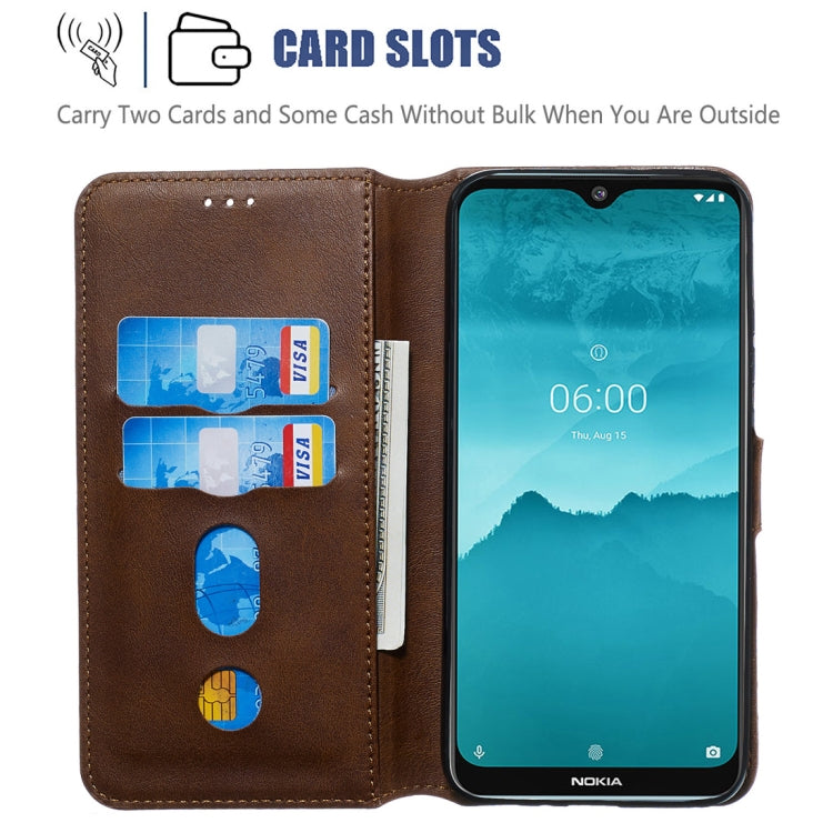 For Nokia 6.2 / Nokia 7.2 Classic Calf Texture Horizontal Flip PU Leather Case, with Holder & Card Slots & Wallet