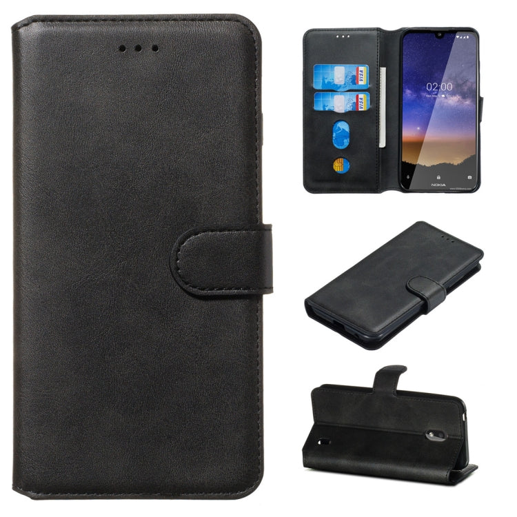 For Nokia 2.2 Classic Calf Texture Horizontal Flip PU Leather Case, with Holder & Card Slots & Wallet