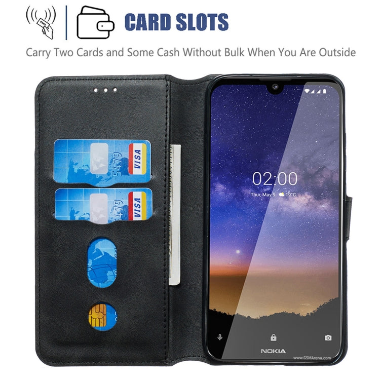 For Nokia 2.2 Classic Calf Texture Horizontal Flip PU Leather Case, with Holder & Card Slots & Wallet
