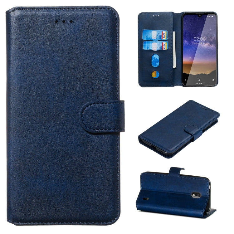 For Nokia 2.2 Classic Calf Texture Horizontal Flip PU Leather Case, with Holder & Card Slots & Wallet