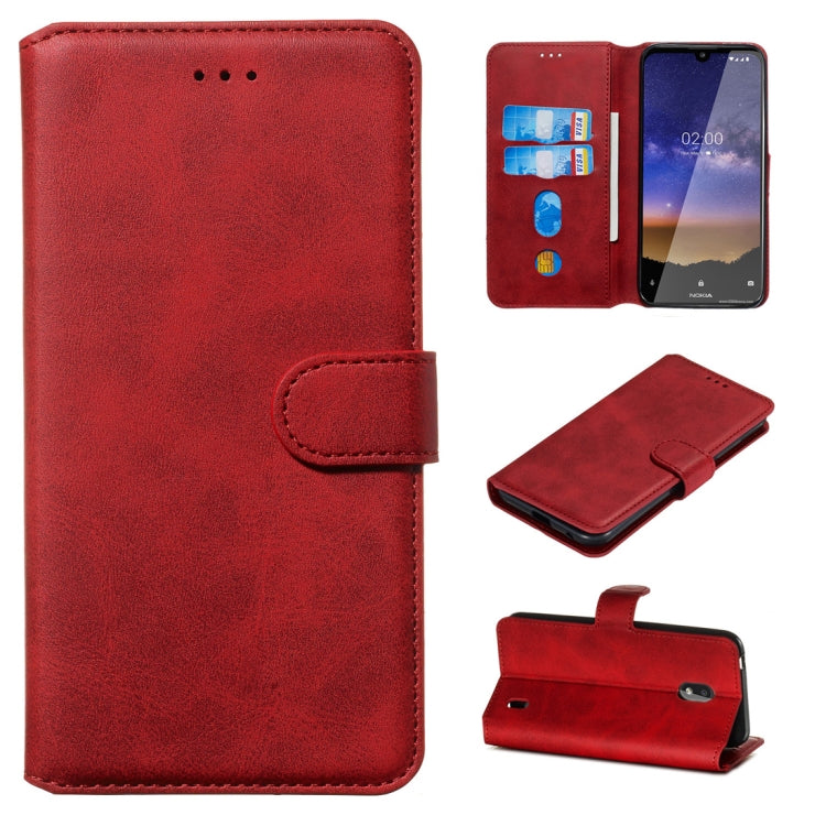For Nokia 2.2 Classic Calf Texture Horizontal Flip PU Leather Case, with Holder & Card Slots & Wallet