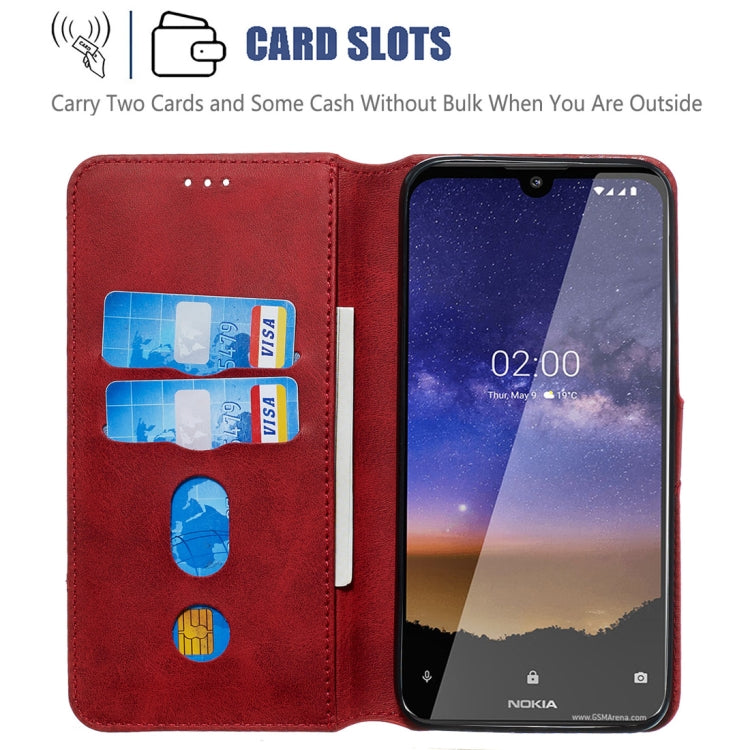 For Nokia 2.2 Classic Calf Texture Horizontal Flip PU Leather Case, with Holder & Card Slots & Wallet