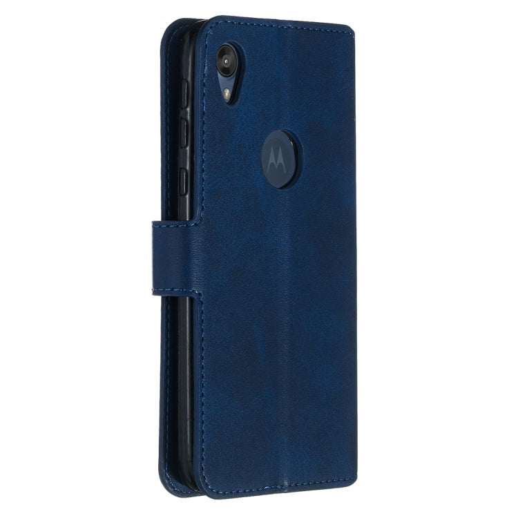 For Motorola Moto E6 Classic Calf Texture Horizontal Flip PU Leather Case, with Holder & Card Slots & Wallet