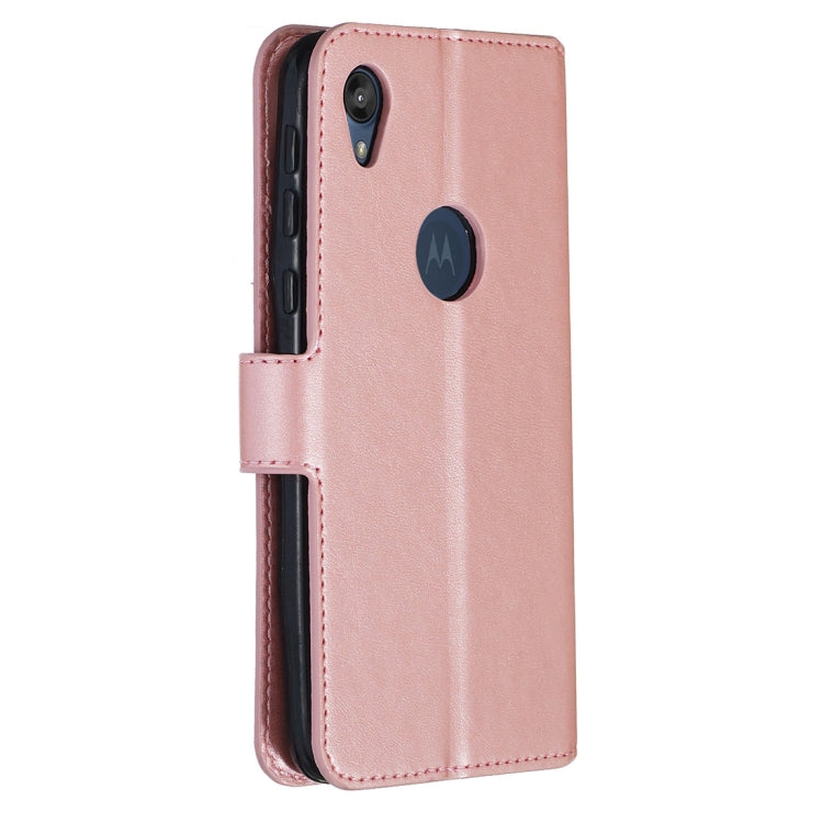 For Motorola Moto E6 Classic Calf Texture Horizontal Flip PU Leather Case, with Holder & Card Slots & Wallet