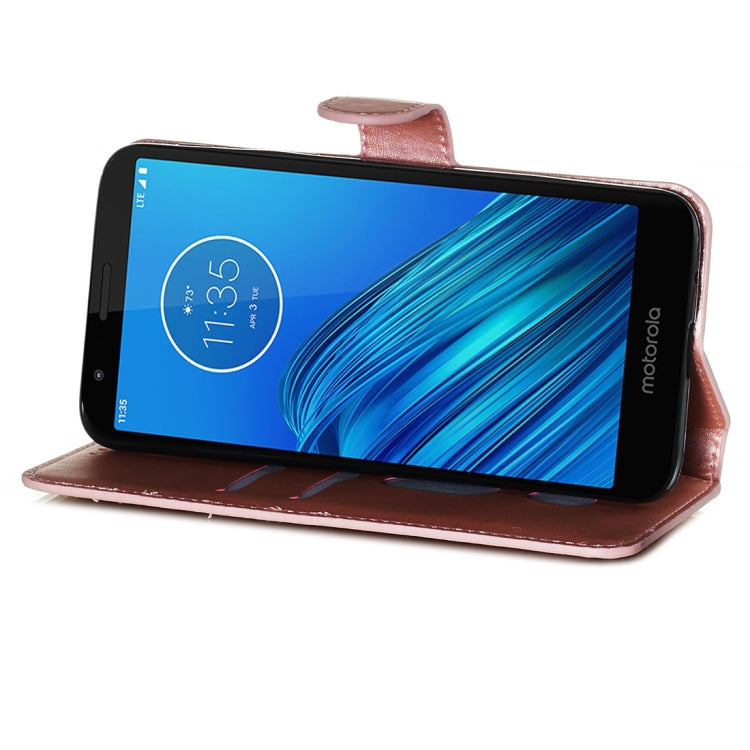 For Motorola Moto E6 Classic Calf Texture Horizontal Flip PU Leather Case, with Holder & Card Slots & Wallet