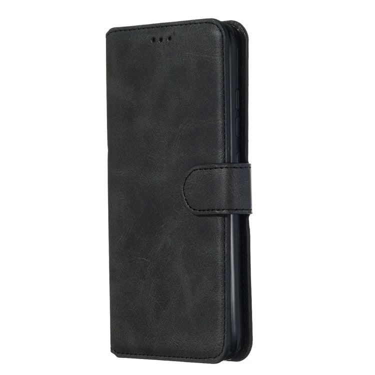 For Motorola Moto E6 Plus Classic Calf Texture Horizontal Flip PU Leather Case, with Holder & Card Slots & Wallet