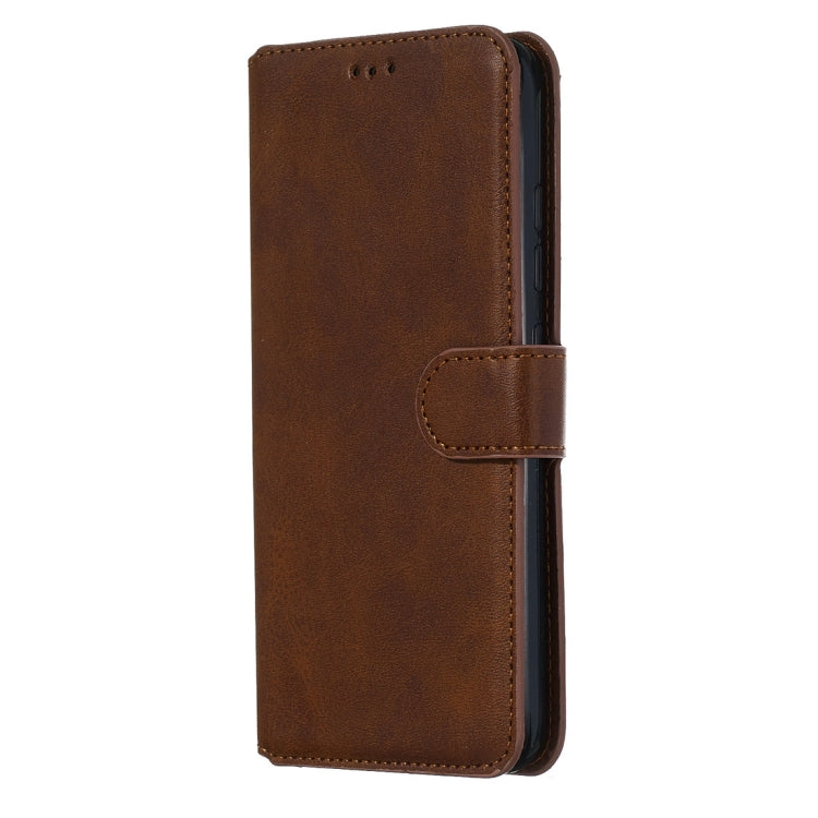 For Motorola Moto E6 Plus Classic Calf Texture Horizontal Flip PU Leather Case, with Holder & Card Slots & Wallet