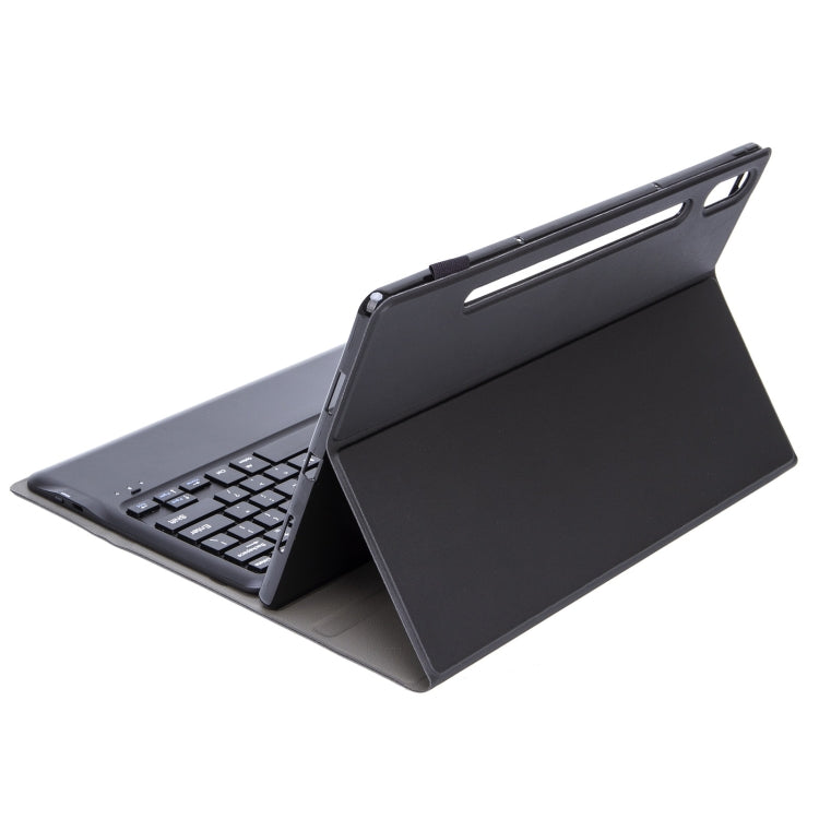AM17 TPU Detachable Bluetooth Keyboard Leather Case with Bracket For Lenovo Xiaoxin Pad Pro 12.6 inch TB-Q706F(Black)