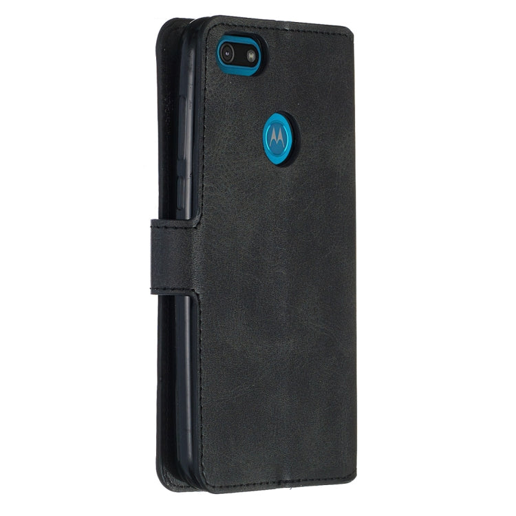 For Motorola Moto E6 Play Classic Calf Texture Horizontal Flip PU Leather Case, with Holder & Card Slots & Wallet