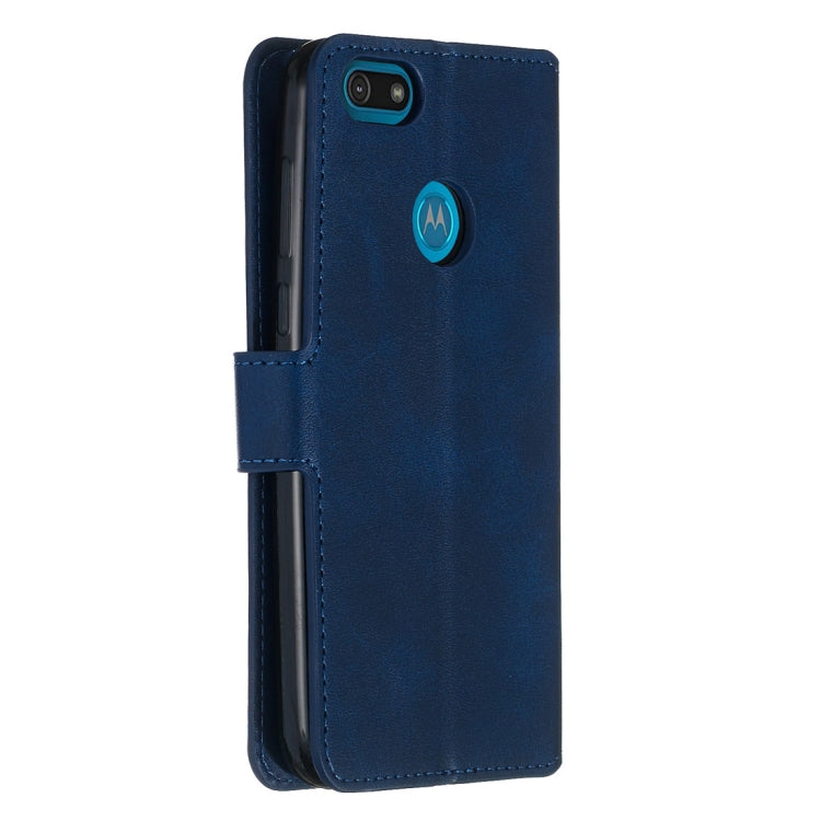 For Motorola Moto E6 Play Classic Calf Texture Horizontal Flip PU Leather Case, with Holder & Card Slots & Wallet
