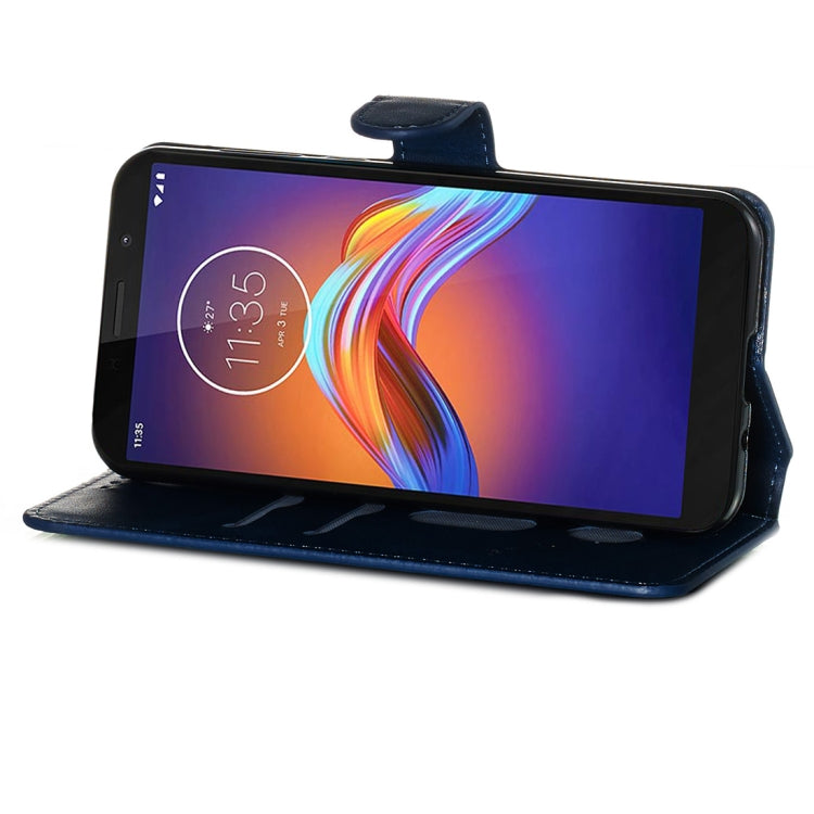 For Motorola Moto E6 Play Classic Calf Texture Horizontal Flip PU Leather Case, with Holder & Card Slots & Wallet