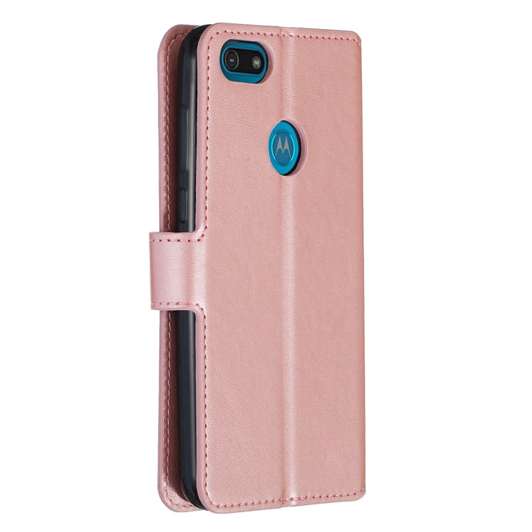 For Motorola Moto E6 Play Classic Calf Texture Horizontal Flip PU Leather Case, with Holder & Card Slots & Wallet