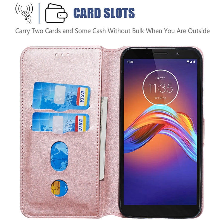 For Motorola Moto E6 Play Classic Calf Texture Horizontal Flip PU Leather Case, with Holder & Card Slots & Wallet