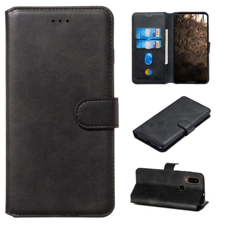 For Motorola MOTO G8 / P40 Power / One Action Classic Calf Texture Horizontal Flip PU Leather Case, with Holder & Card Slots & Wallet