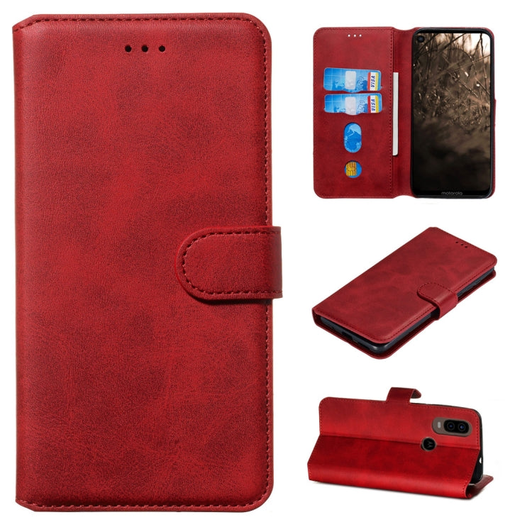 For Motorola MOTO G8 / P40 Power / One Action Classic Calf Texture Horizontal Flip PU Leather Case, with Holder & Card Slots & Wallet
