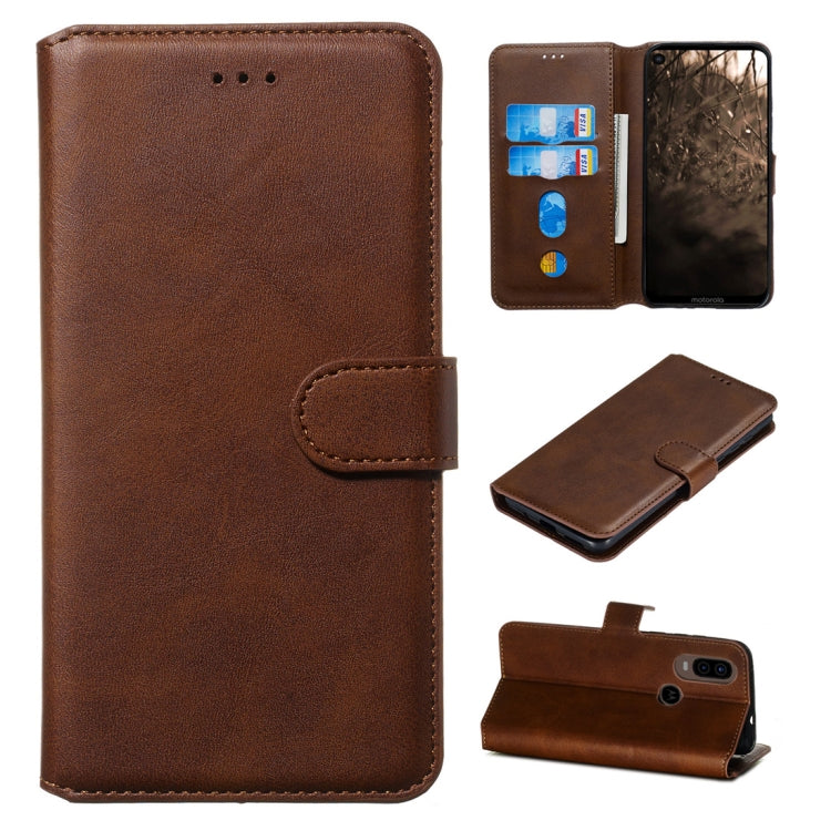 For Motorola MOTO G8 / P40 Power / One Action Classic Calf Texture Horizontal Flip PU Leather Case, with Holder & Card Slots & Wallet