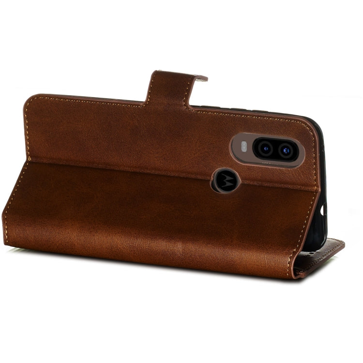 For Motorola MOTO G8 / P40 Power / One Action Classic Calf Texture Horizontal Flip PU Leather Case, with Holder & Card Slots & Wallet