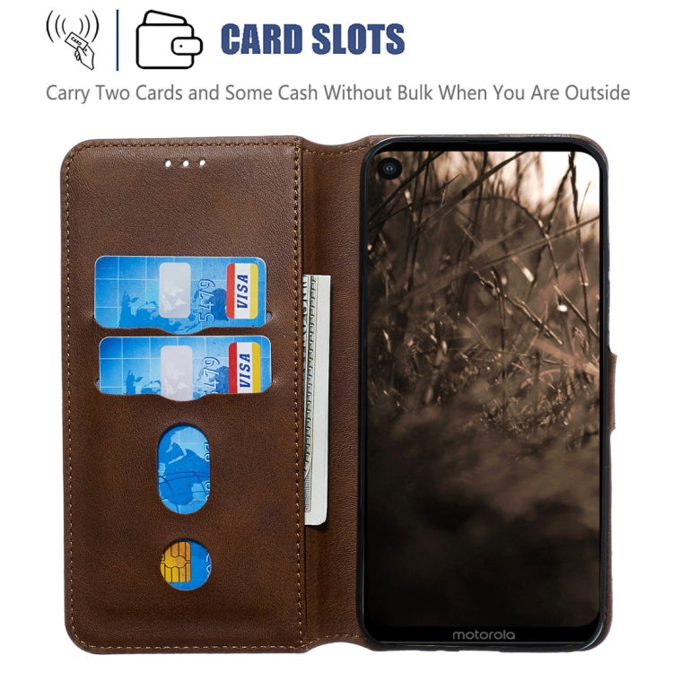 For Motorola MOTO G8 / P40 Power / One Action Classic Calf Texture Horizontal Flip PU Leather Case, with Holder & Card Slots & Wallet