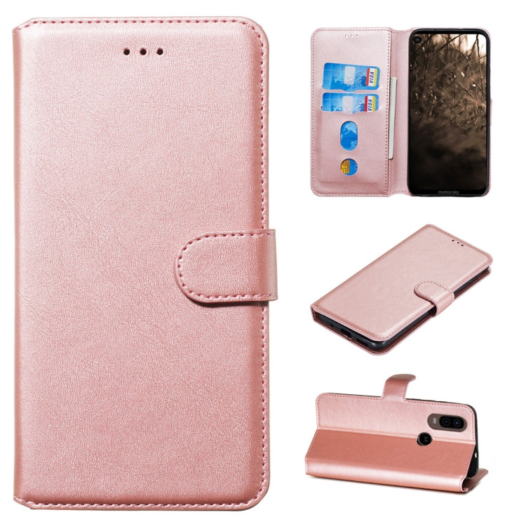For Motorola MOTO G8 / P40 Power / One Action Classic Calf Texture Horizontal Flip PU Leather Case, with Holder & Card Slots & Wallet