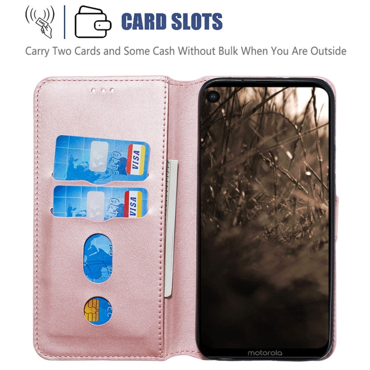 For Motorola MOTO G8 / P40 Power / One Action Classic Calf Texture Horizontal Flip PU Leather Case, with Holder & Card Slots & Wallet