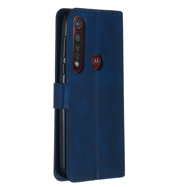 For Motorola Moto G8 Plus Classic Calf Texture Horizontal Flip PU Leather Case, with Holder & Card Slots & Wallet