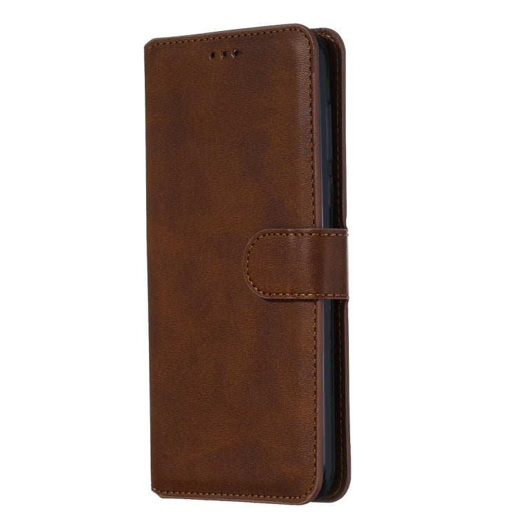 For Motorola Moto G8 Plus Classic Calf Texture Horizontal Flip PU Leather Case, with Holder & Card Slots & Wallet