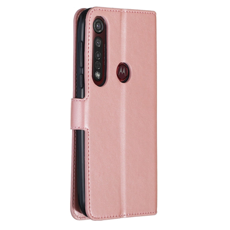 For Motorola Moto G8 Plus Classic Calf Texture Horizontal Flip PU Leather Case, with Holder & Card Slots & Wallet