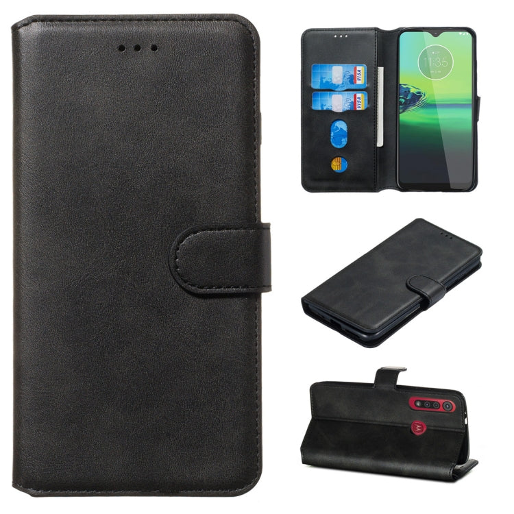 For Motorola Moto G8 Play / One Macro Classic Calf Texture Horizontal Flip PU Leather Case, with Holder & Card Slots & Wallet