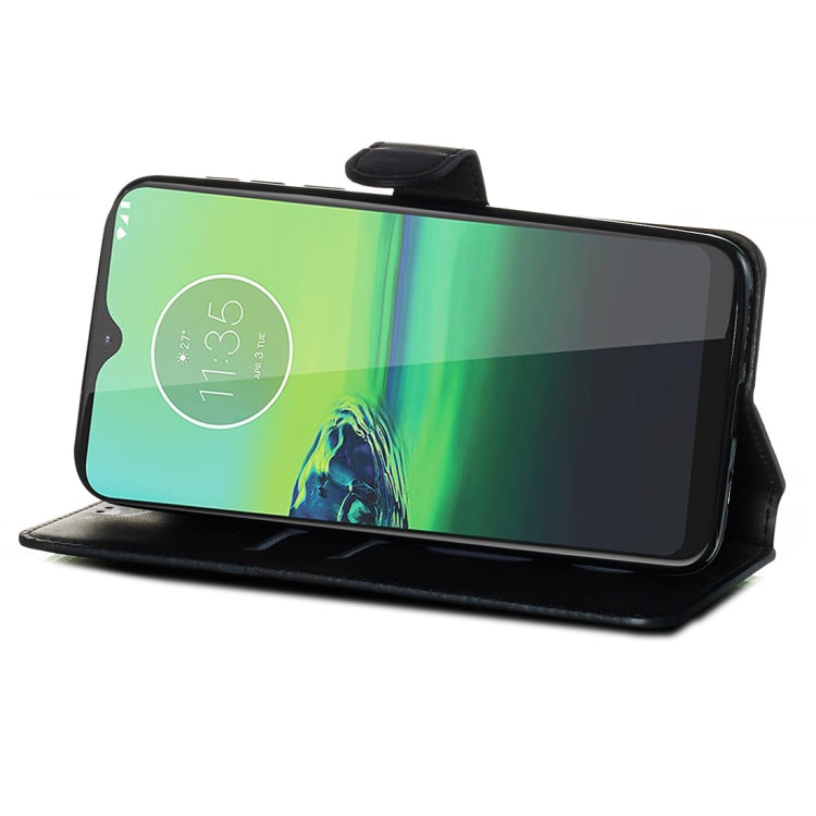 For Motorola Moto G8 Play / One Macro Classic Calf Texture Horizontal Flip PU Leather Case, with Holder & Card Slots & Wallet