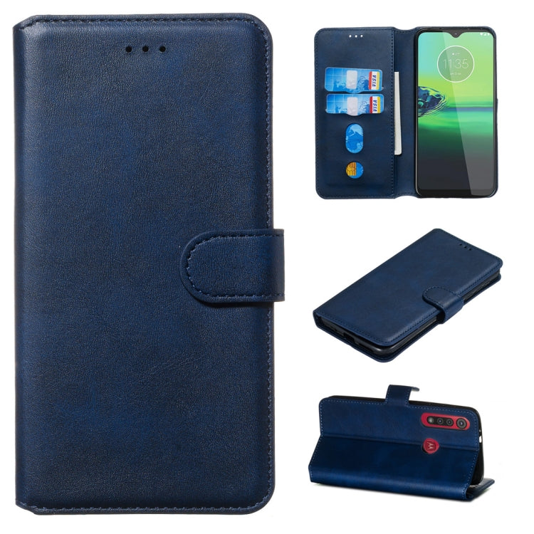 For Motorola Moto G8 Play / One Macro Classic Calf Texture Horizontal Flip PU Leather Case, with Holder & Card Slots & Wallet