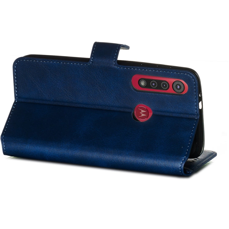 For Motorola Moto G8 Play / One Macro Classic Calf Texture Horizontal Flip PU Leather Case, with Holder & Card Slots & Wallet