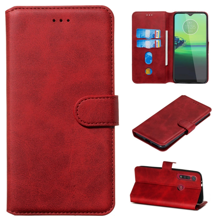 For Motorola Moto G8 Play / One Macro Classic Calf Texture Horizontal Flip PU Leather Case, with Holder & Card Slots & Wallet