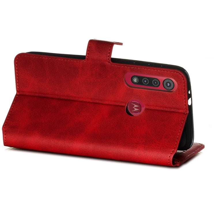 For Motorola Moto G8 Play / One Macro Classic Calf Texture Horizontal Flip PU Leather Case, with Holder & Card Slots & Wallet