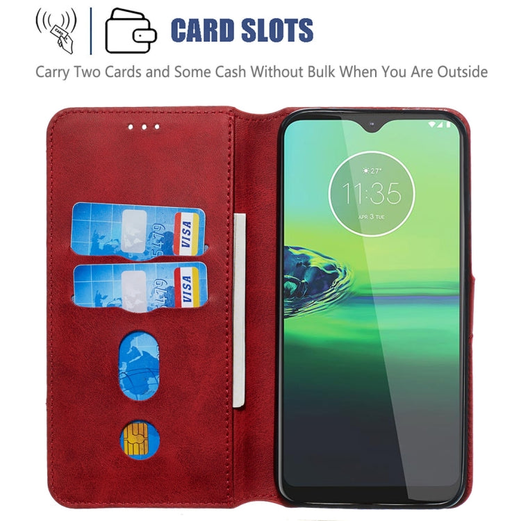For Motorola Moto G8 Play / One Macro Classic Calf Texture Horizontal Flip PU Leather Case, with Holder & Card Slots & Wallet