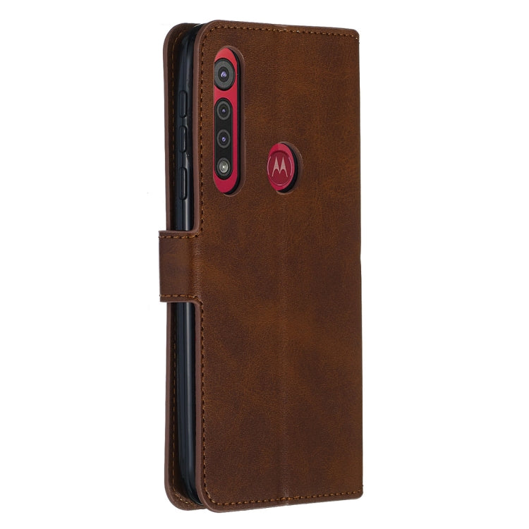 For Motorola Moto G8 Play / One Macro Classic Calf Texture Horizontal Flip PU Leather Case, with Holder & Card Slots & Wallet