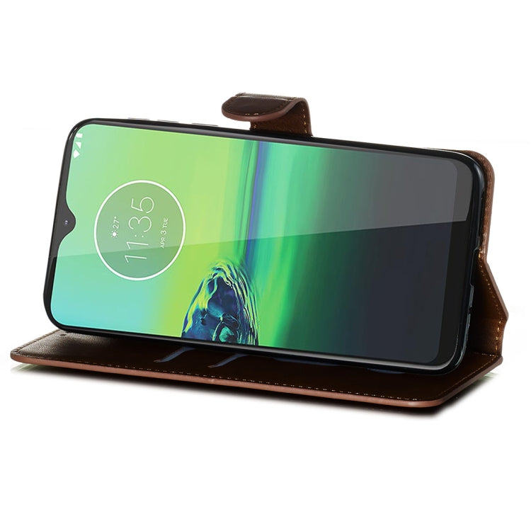 For Motorola Moto G8 Play / One Macro Classic Calf Texture Horizontal Flip PU Leather Case, with Holder & Card Slots & Wallet