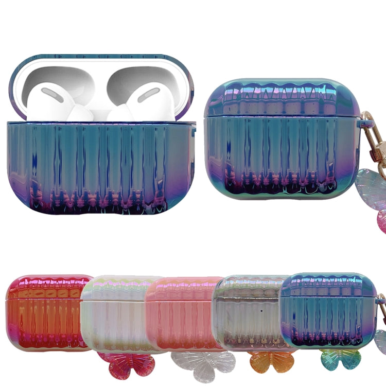 Color Plated PC Earphone Case with Butterfly Clasp For AirPods Pro