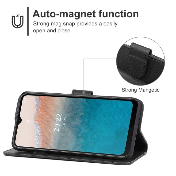 Leather Phone Case For Nokia C21 Plus