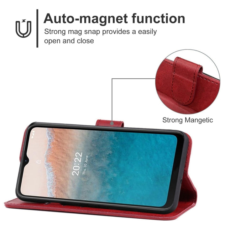 Leather Phone Case For Nokia C21 Plus
