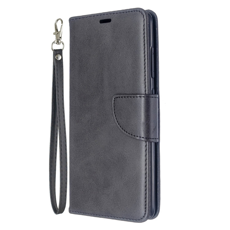 For Galaxy A51 Retro Lambskin Texture Pure Color Horizontal Flip PU Leather Case with Holder & Card Slots & Wallet & Lanyard