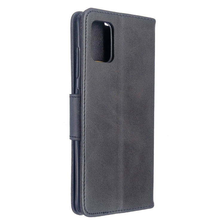 For Galaxy A51 Retro Lambskin Texture Pure Color Horizontal Flip PU Leather Case with Holder & Card Slots & Wallet & Lanyard
