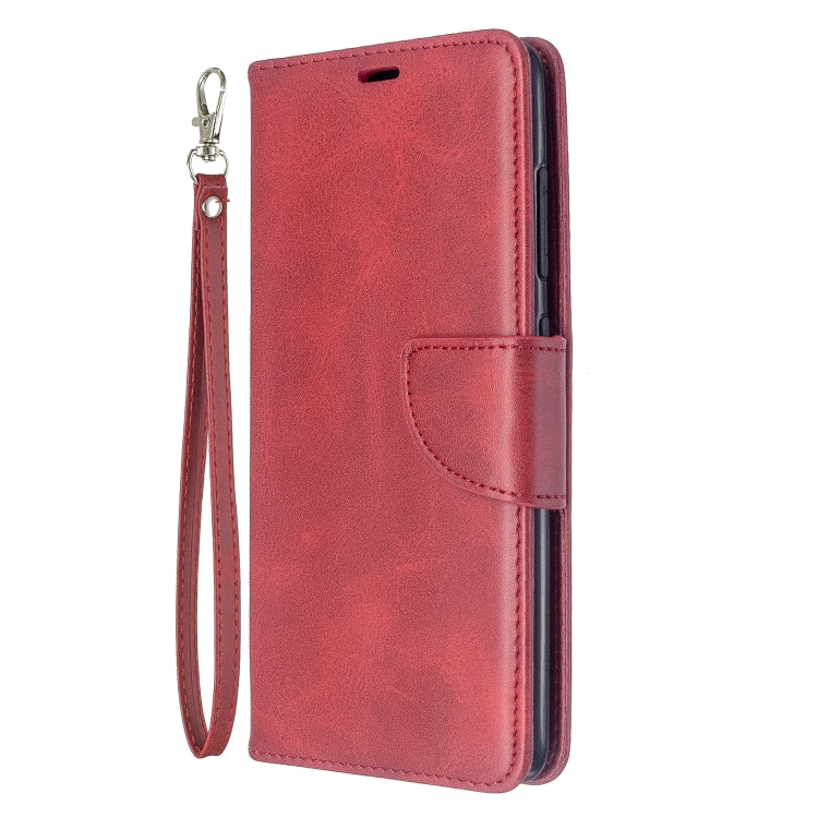 For Galaxy A51 Retro Lambskin Texture Pure Color Horizontal Flip PU Leather Case with Holder & Card Slots & Wallet & Lanyard