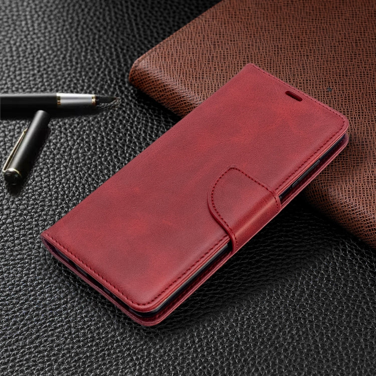 For Galaxy A51 Retro Lambskin Texture Pure Color Horizontal Flip PU Leather Case with Holder & Card Slots & Wallet & Lanyard