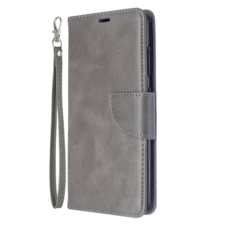 For Galaxy A51 Retro Lambskin Texture Pure Color Horizontal Flip PU Leather Case with Holder & Card Slots & Wallet & Lanyard