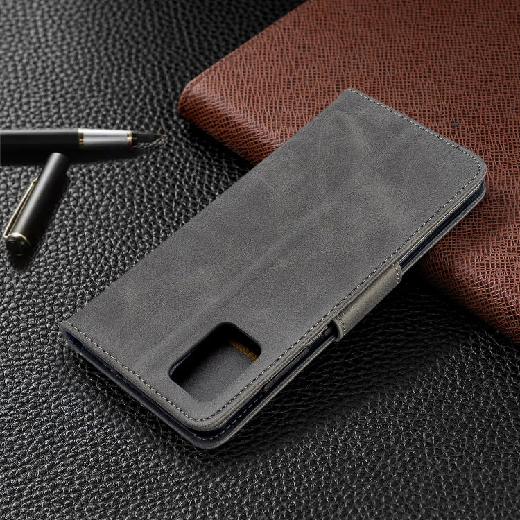 For Galaxy A51 Retro Lambskin Texture Pure Color Horizontal Flip PU Leather Case with Holder & Card Slots & Wallet & Lanyard