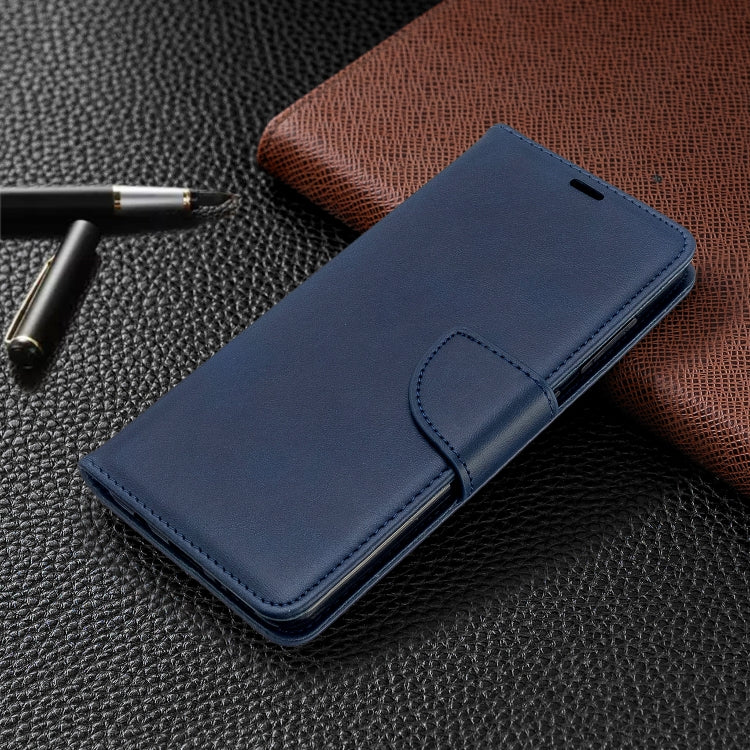 For Galaxy A51 Retro Lambskin Texture Pure Color Horizontal Flip PU Leather Case with Holder & Card Slots & Wallet & Lanyard