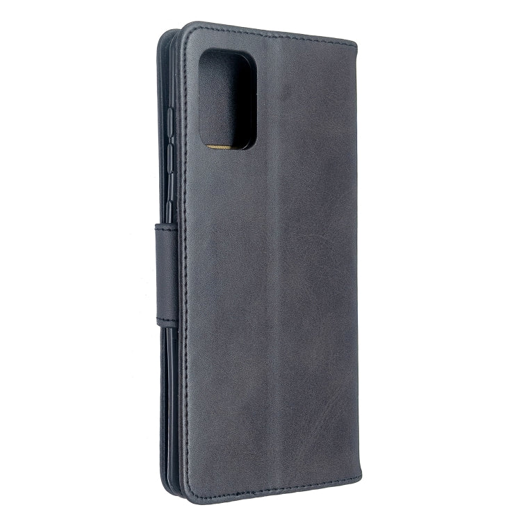 For Galaxy A71 Retro Lambskin Texture Pure Color Horizontal Flip PU Leather Case with Holder & Card Slots & Wallet & Lanyard