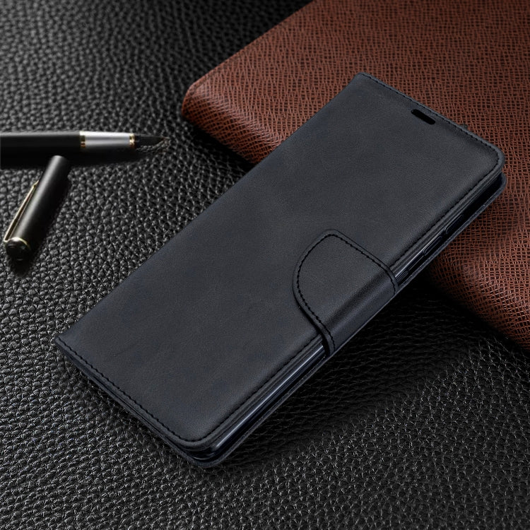 For Galaxy A71 Retro Lambskin Texture Pure Color Horizontal Flip PU Leather Case with Holder & Card Slots & Wallet & Lanyard