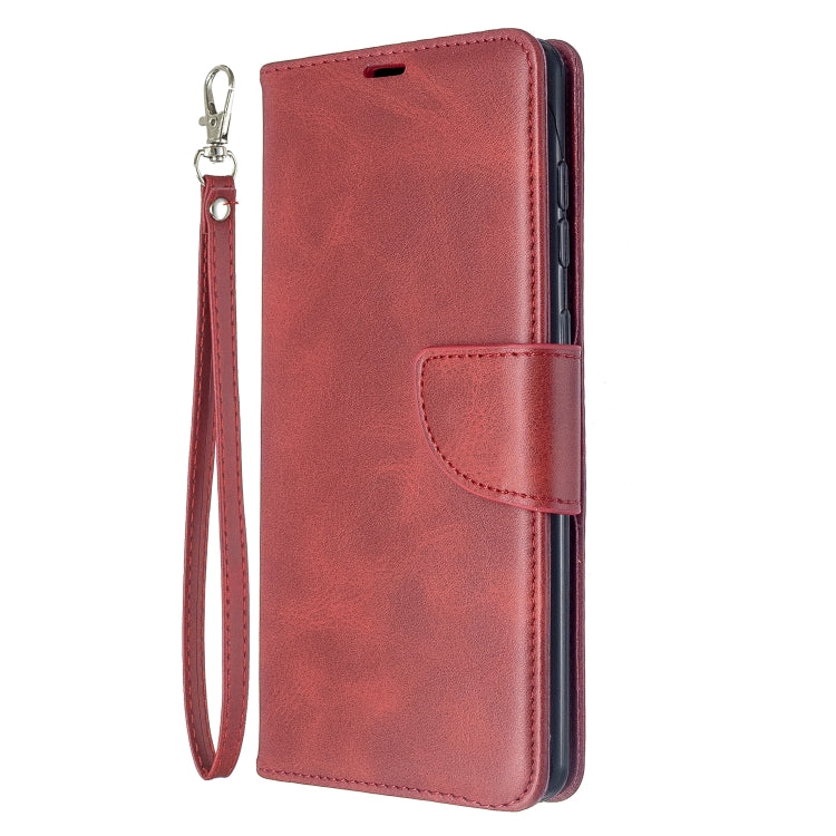 For Galaxy A71 Retro Lambskin Texture Pure Color Horizontal Flip PU Leather Case with Holder & Card Slots & Wallet & Lanyard